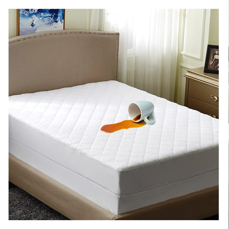 Zippered Bed Bug Mattress Protector Water Proof Anti Fluid Mattress Encasement